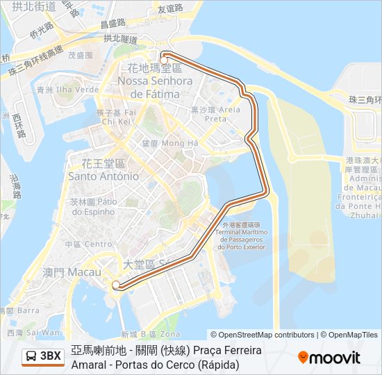 3BX Bus Line Map