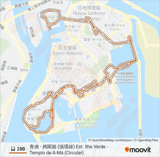 28B Bus Line Map