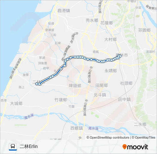 20 Bus Line Map