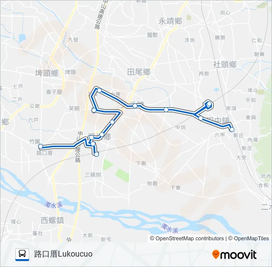 8B Bus Line Map