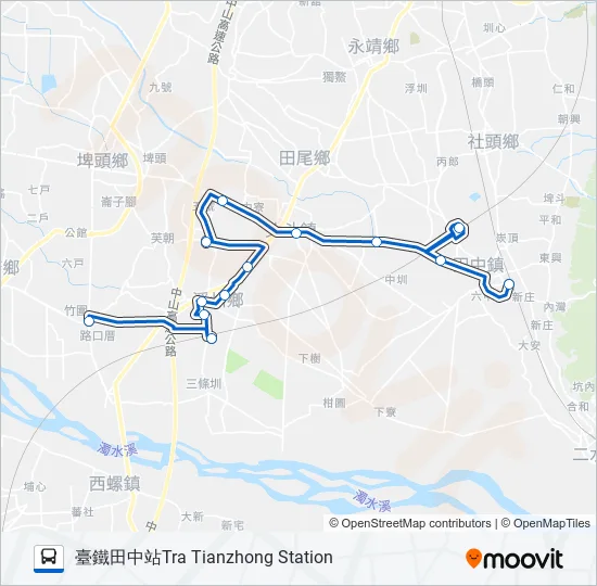 8B Bus Line Map