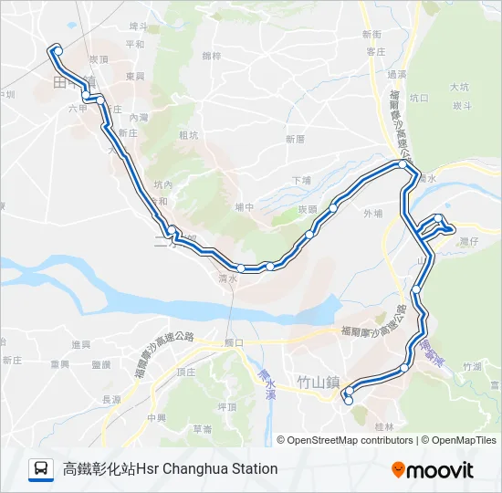 6701A Bus Line Map