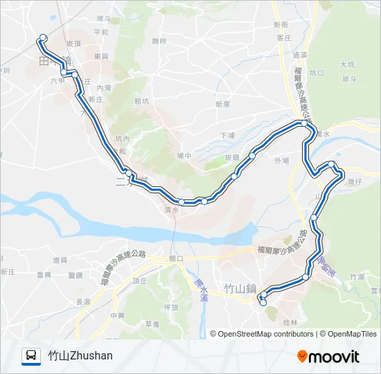 6701A Bus Line Map