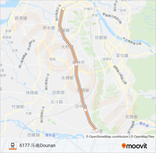 火車自強號TZE-CHIANG LIMITED EXPRESS的線路圖