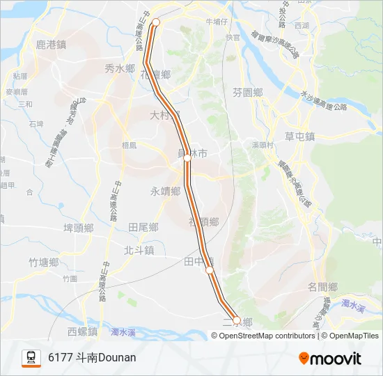 自強號TZE-CHIANG LIMITED EXPRESS Train Line Map