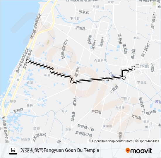 巴士幸福公車WELFARE BUS的線路圖