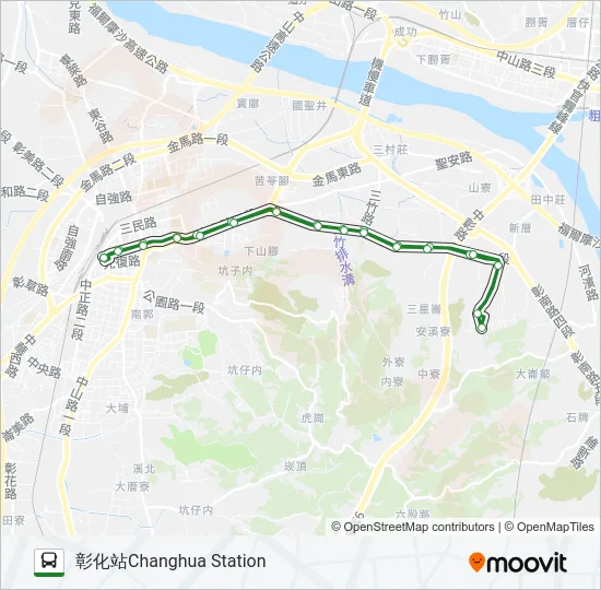 1 Bus Line Map