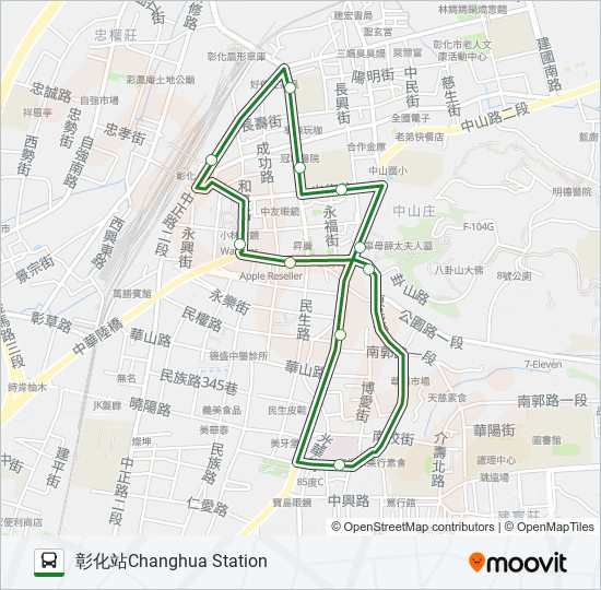 3 bus Line Map