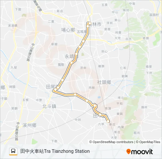 7 Bus Line Map