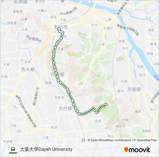 13 Bus Line Map
