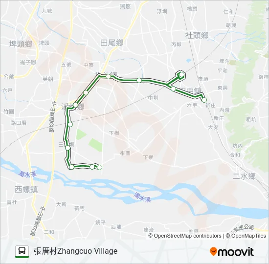 8A Bus Line Map