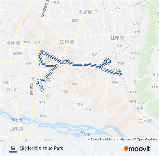 8 bus Line Map