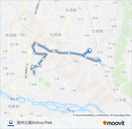 8 Bus Line Map