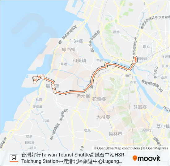 6936A Bus Line Map