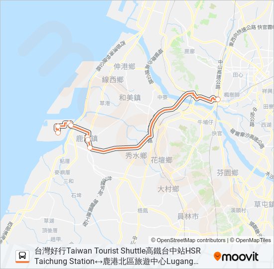 6936A bus Line Map