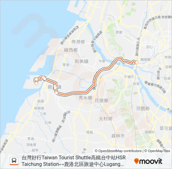 6936A Bus Line Map