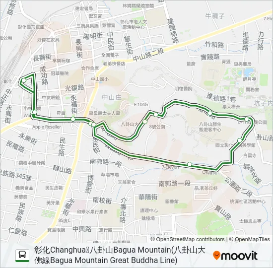 18 Bus Line Map