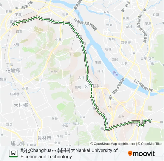 巴士17B的線路圖