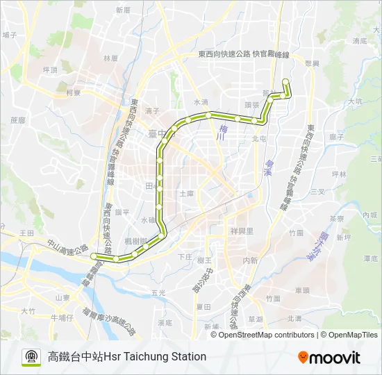 綠線 GREEN LINE Metro Line Map