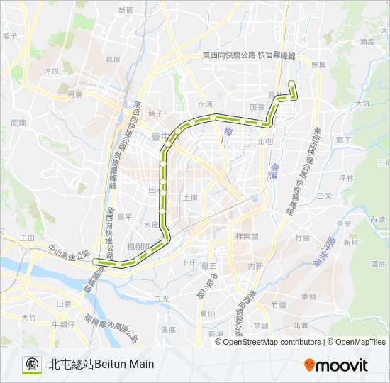綠線 GREEN LINE Metro Line Map
