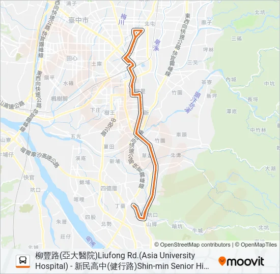 201 Bus Line Map