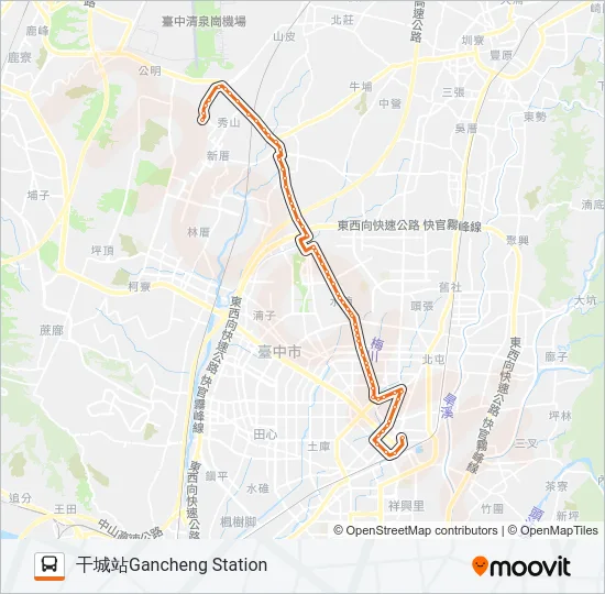 6 (臺中) Bus Line Map