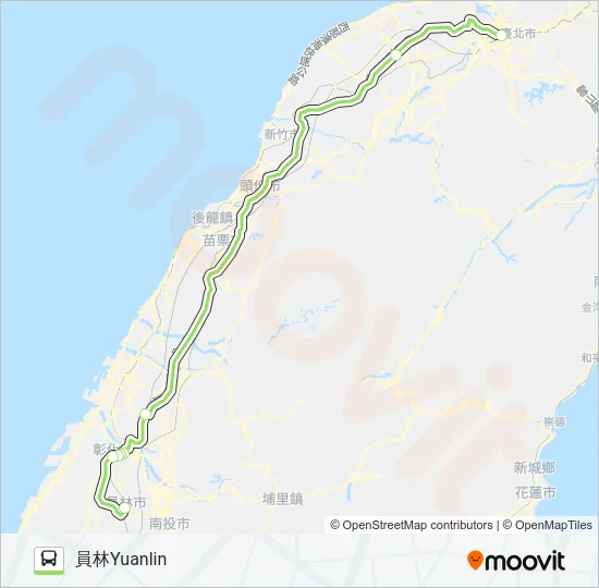 1616 Bus Line Map