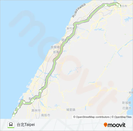 1652 Bus Line Map