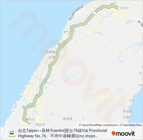 1616C Bus Line Map
