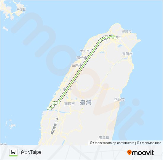 巴士1630A的線路圖