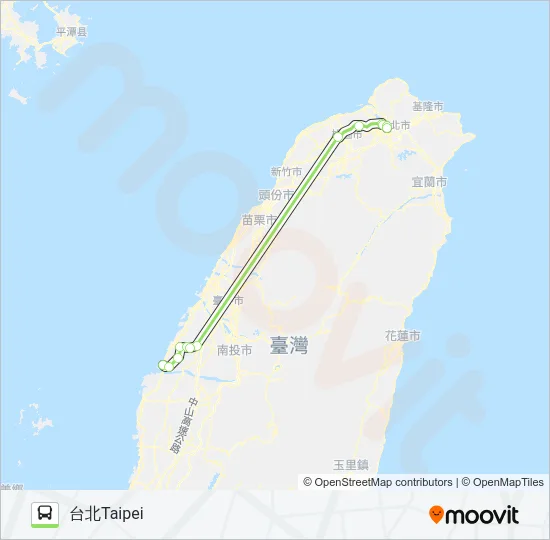 1630A Bus Line Map
