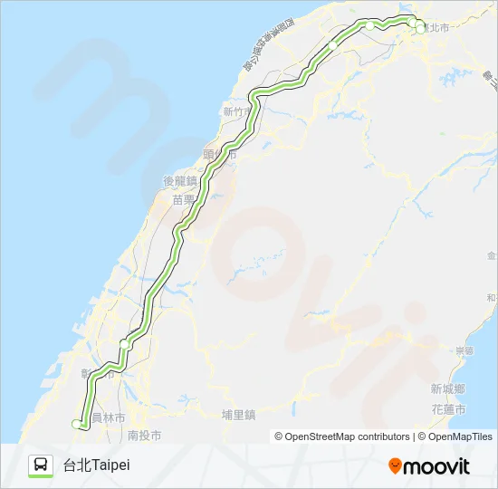 1630B Bus Line Map