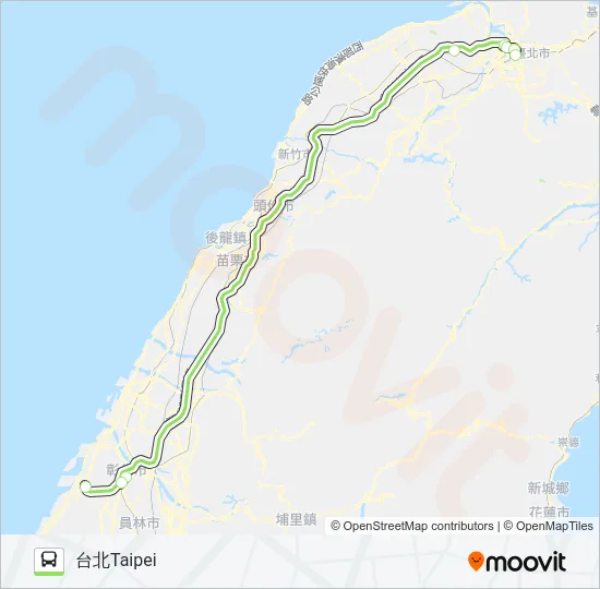 1652B Bus Line Map