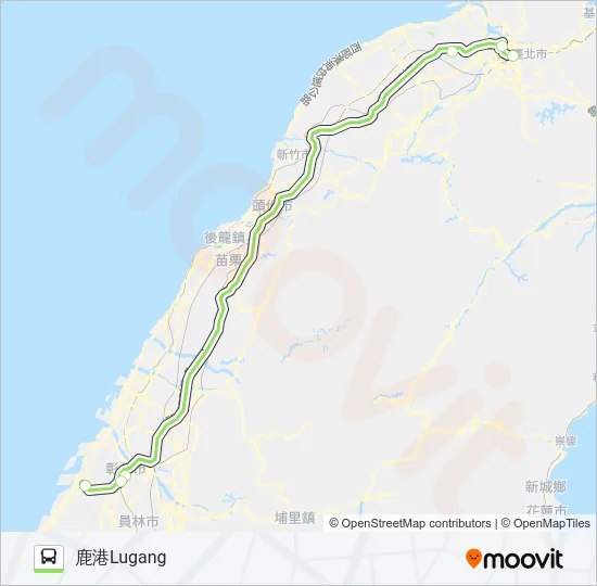 1652B Bus Line Map