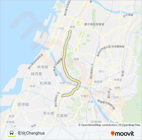 巴士180的線路圖