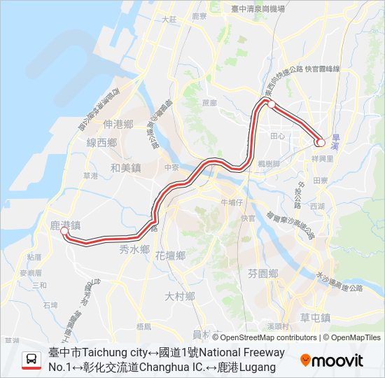 巴士9018的線路圖