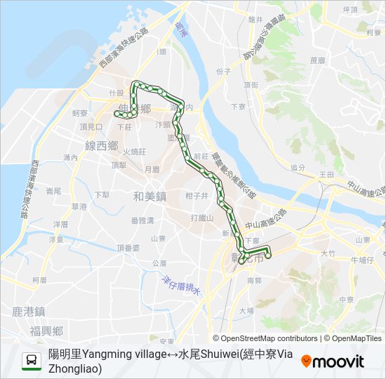 巴士6907的線路圖