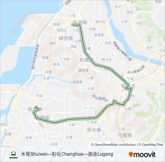 巴士6934的線路圖