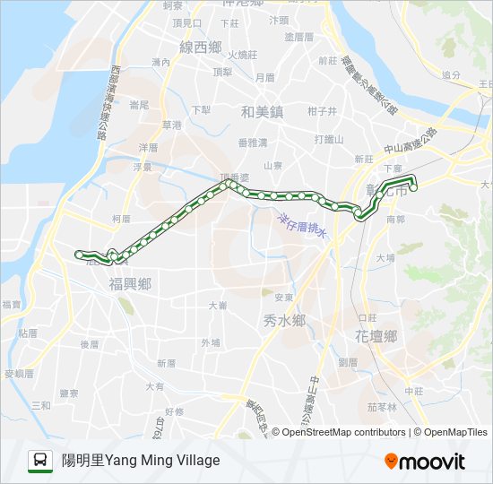 6901A bus Line Map