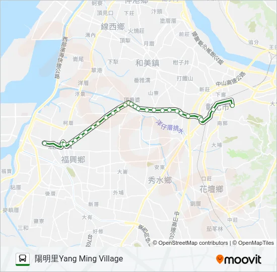6901A Bus Line Map