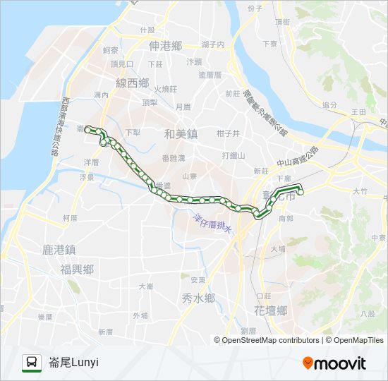 6903A bus Line Map