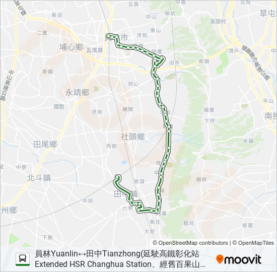 6915A bus Line Map