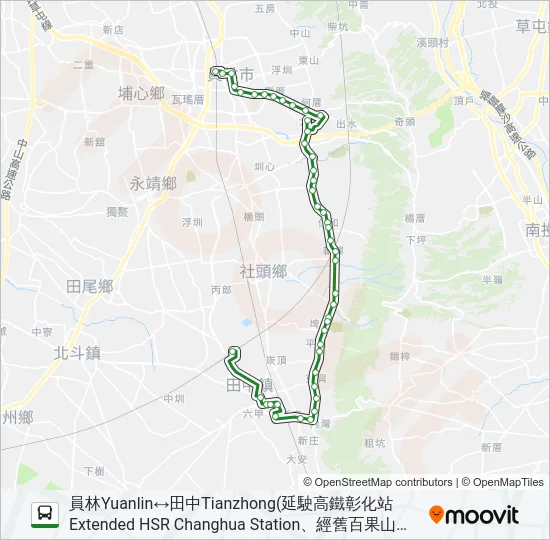 巴士6915A的線路圖