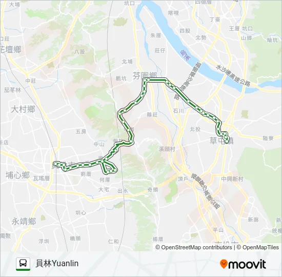 6923A Bus Line Map