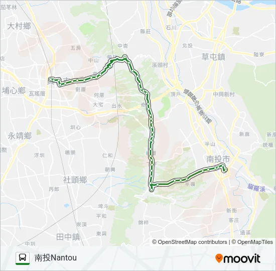 6925A Bus Line Map