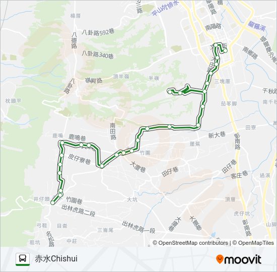 巴士6926A的線路圖