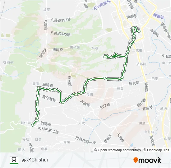 巴士6926A的線路圖