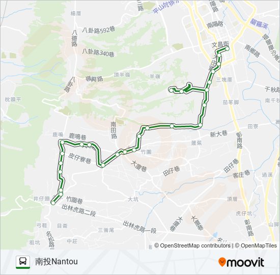 6926A bus Line Map