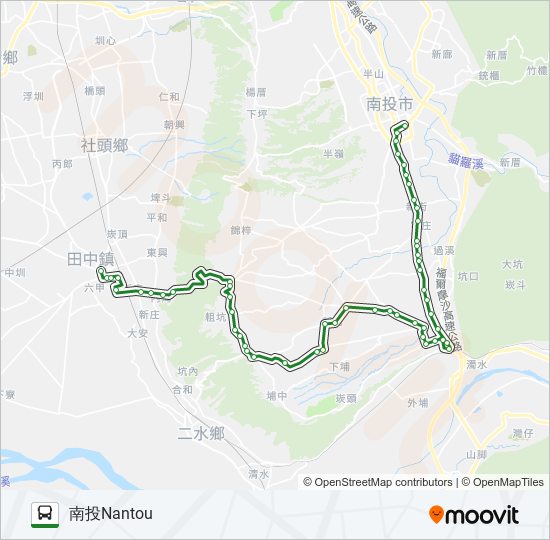 6928A bus Line Map