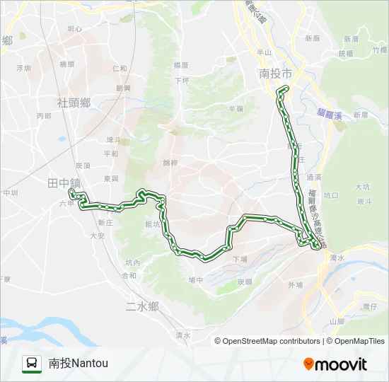 6928A Bus Line Map